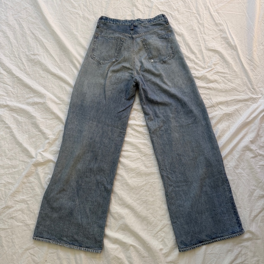 NWT Rag & Bone Miramar Raily High Rise Wide Leg Viral Sweatpant Jean Size 24 - Picture 10 of 16